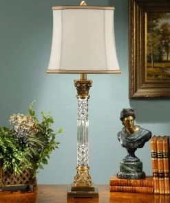 Table Lamps Wildwood Crystal Column Lamp