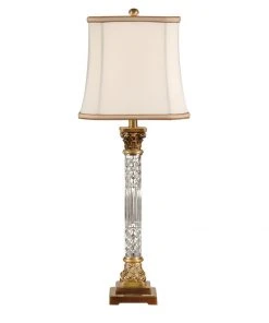 Table Lamps Wildwood Crystal Column Lamp