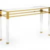 LIVING ROOM Wildwood Cranston Brass Console