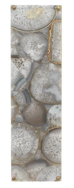 Jamie Young Adeline Rectangle Wall Sconce In Agate Resin & Antique Brass Sconces 2 Jamie Young Adeline Rectangle Wall Sconce In Agate Resin & Antique Brass Sconces