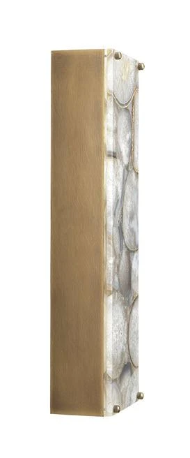 Jamie Young Adeline Rectangle Wall Sconce In Agate Resin & Antique Brass Sconces 3 Jamie Young Adeline Rectangle Wall Sconce In Agate Resin & Antique Brass Sconces