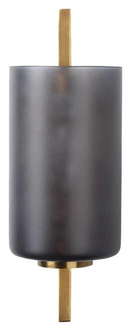 Jamie Young Blueprint Sconce In Antique Brass Metal & Grey Glass Sconces 3 Jamie Young Blueprint Sconce In Antique Brass Metal & Grey Glass Sconces