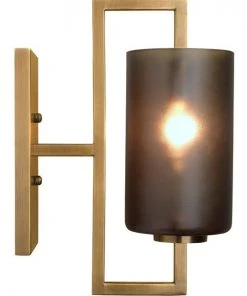 Jamie Young Blueprint Sconce In Antique Brass Metal & Grey Glass Sconces 8 Jamie Young Blueprint Sconce In Antique Brass Metal & Grey Glass Sconces
