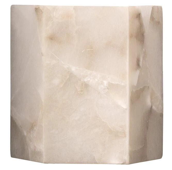 Sconces Jamie Young Borealis Hexagon Wall Sconce In Alabaster 3 Sconces Jamie Young Borealis Hexagon Wall Sconce In Alabaster