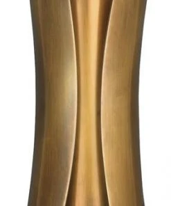 Jamie Young Capsule Sconce In Antique Brass With Antique Silver Interior