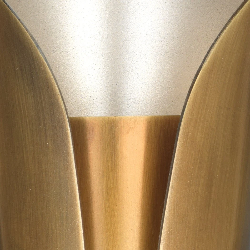 Jamie Young Capsule Sconce In Antique Brass With Antique Silver Interior 5 Jamie Young Capsule Sconce In Antique Brass With Antique Silver Interior