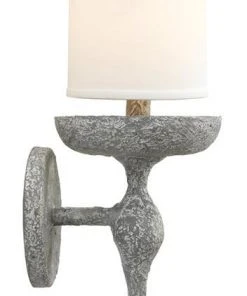 Jamie Young Concord Wall Sconce In Grey Plaster