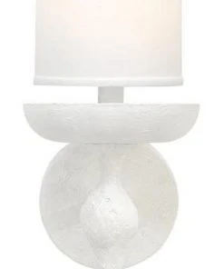 Jamie Young Concord Wall Sconce In White Plaster Sconces
