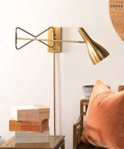 Jamie Young Lenz Swing Arm Wall Sconce In Antique Brass 7 Jamie Young Lenz Swing Arm Wall Sconce In Antique Brass