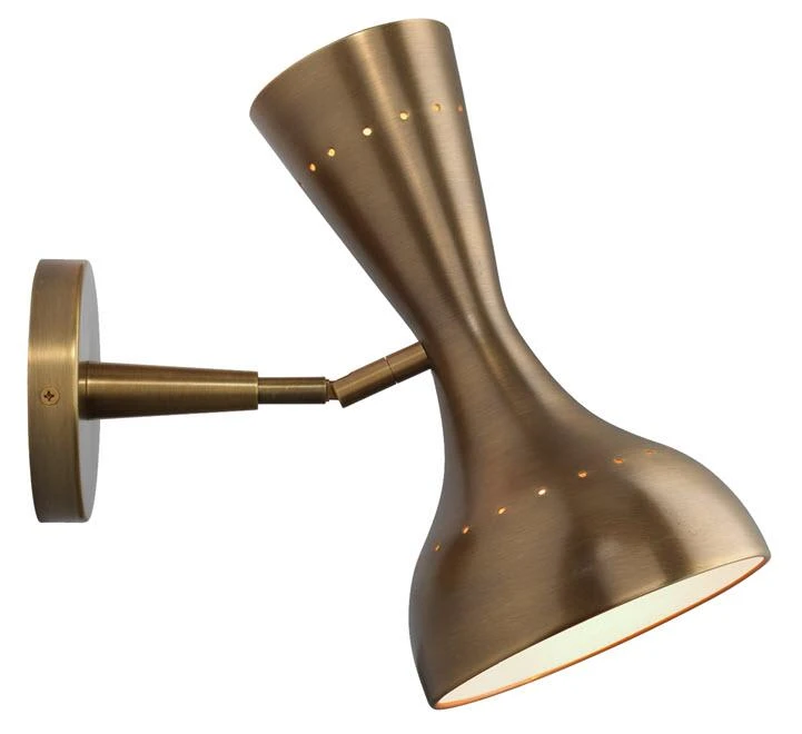 Jamie Young Pisa Wall Sconce In Antique Brass Metal Sconces 5 Jamie Young Pisa Wall Sconce In Antique Brass Metal Sconces