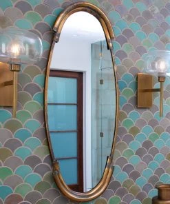 Jamie Young Scando Mod Sconce In Antique Brass