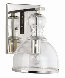 Sconces Jamie Young Small St. Charles Wall Sconce In Polished Nickel