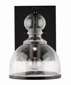 Jamie Young Small St. Charles Wall Sconce In Oil Rubbed Bronze Metal