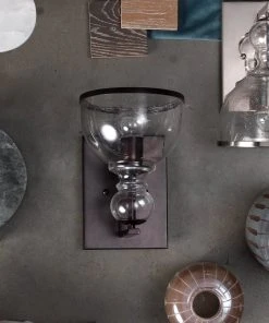 Jamie Young Small St. Charles Wall Sconce In Oil Rubbed Bronze Metal