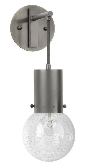 Jamie Young Strada Pendant Sconce In Gun Metal 3 Jamie Young Strada Pendant Sconce In Gun Metal