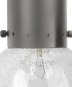 Jamie Young Strada Pendant Sconce In Gun Metal