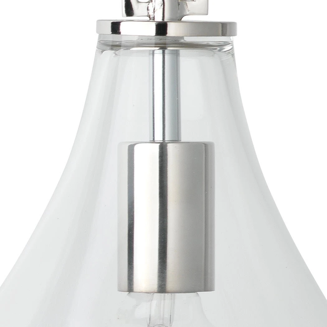 Jamie Young Tear Drop Hanging Wall Sconce In Clear Glass And Nickel Sconces 4 Jamie Young Tear Drop Hanging Wall Sconce In Clear Glass And Nickel Sconces