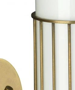 Jamie Young Torino Wall Sconce In Antique Brass