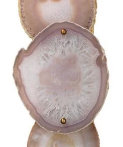 Jamie Young Trinity Wall Sconce In Pale Lavender Agate