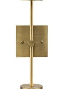 Sconces Jamie Young Vapor Double Sconce In Antique Brass & Aqua Metallic Glass