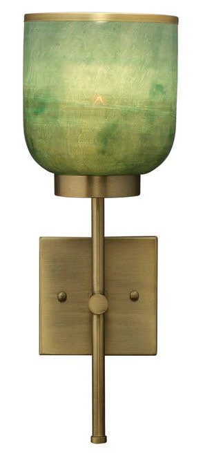 Sconces Jamie Young Vapor Single Sconce In Antique Brass & Aqua Metallic Glass 4 Sconces Jamie Young Vapor Single Sconce In Antique Brass & Aqua Metallic Glass