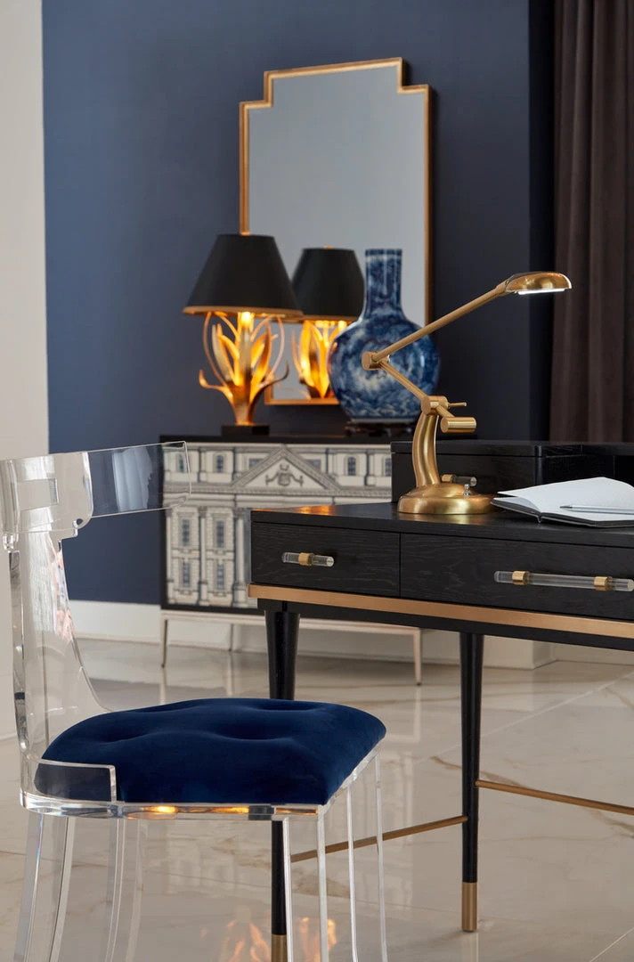 Wildwood Elsa Blue Velvet Acrylic Chair 5 Wildwood Elsa Blue Velvet Acrylic Chair