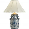 Table Lamps Wildwood Blue White With Dragons Lamp