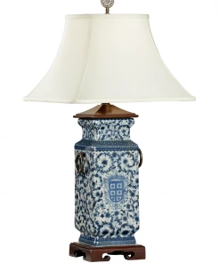 Wildwood Blue And White Heralds Lamp Table Lamps
