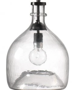 Jamie Young Small Greta Pendant In Clear Glass All Lighting