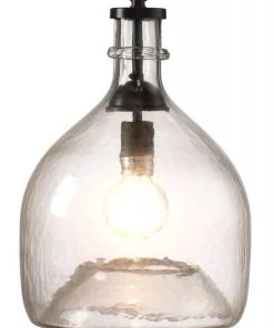 Jamie Young Small Greta Pendant In Clear Glass All Lighting