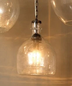 Jamie Young Small Greta Pendant In Clear Glass All Lighting