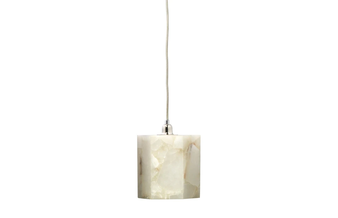 Jamie Young Borealis Hexagon Pendant In Alabaster All Lighting 3 Jamie Young Borealis Hexagon Pendant In Alabaster All Lighting