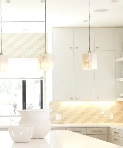 Jamie Young Borealis Hexagon Pendant In Alabaster All Lighting 13 Jamie Young Borealis Hexagon Pendant In Alabaster All Lighting