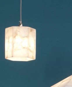 Jamie Young Borealis Hexagon Pendant In Alabaster All Lighting