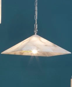 Jamie Young Borealis Pyramid Pendant In Alabaster