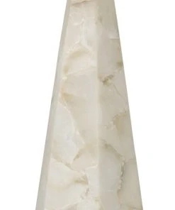 Jamie Young Borealis Tall Hexagon Pendant In Alabaster