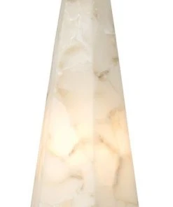 Jamie Young Borealis Tall Hexagon Pendant In Alabaster