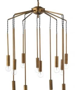 Jamie Young Cascade Pendant In Antique Brass All Lighting