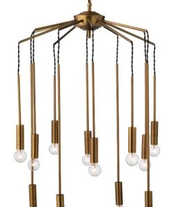 Jamie Young Cascade Pendant In Antique Brass All Lighting