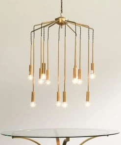 Jamie Young Cascade Pendant In Antique Brass All Lighting