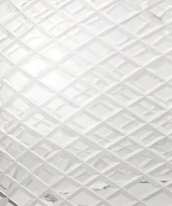 All Lighting Jamie Young Large Cut Glass Curved Pendant In Clear Glass