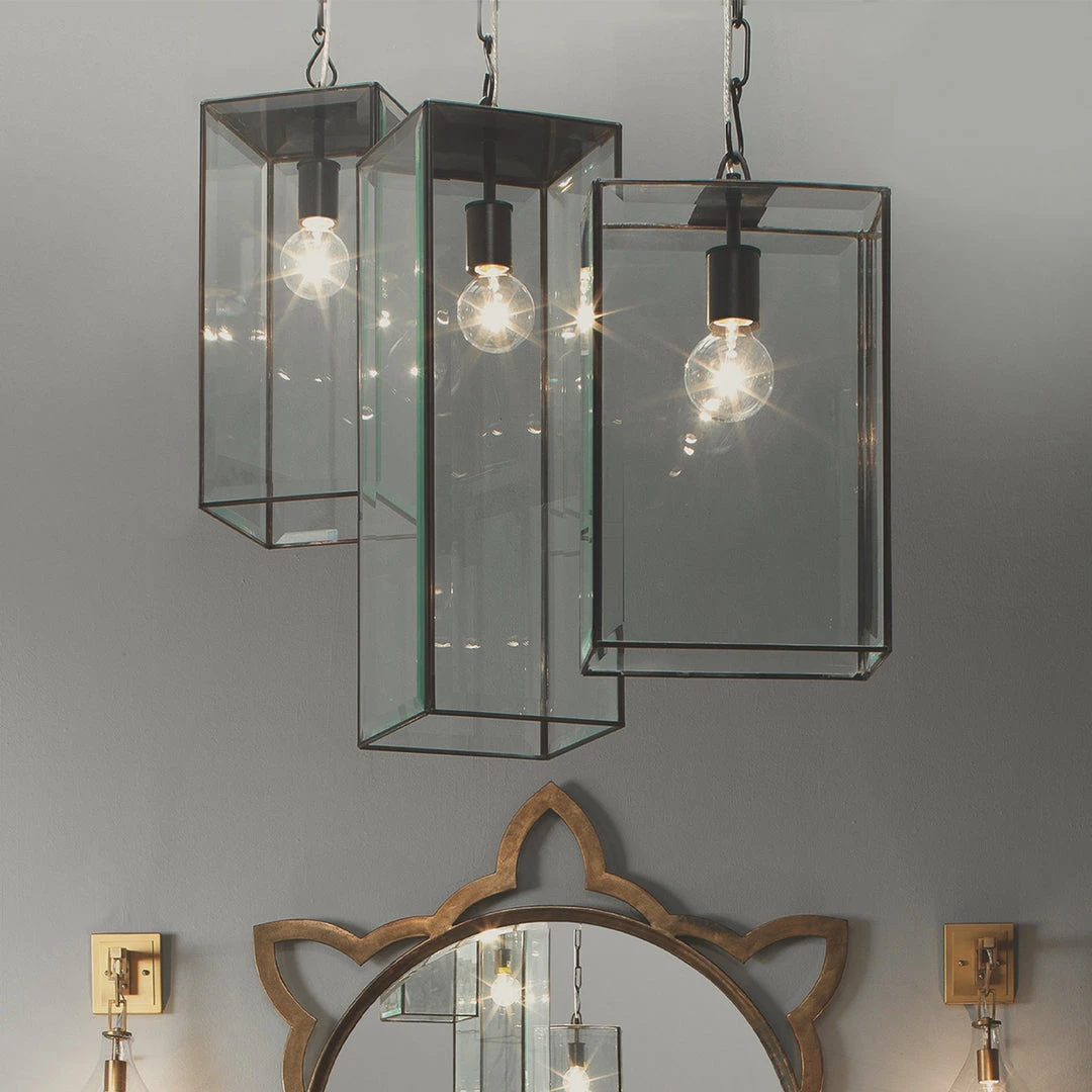 Jamie Young Chelsea Short Pendant In Oiled Bronze & Clear Glass All Lighting 6 Jamie Young Chelsea Short Pendant In Oiled Bronze & Clear Glass All Lighting