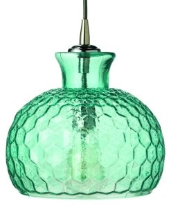 Jamie Young Clark Pendant In Aqua Glass All Lighting