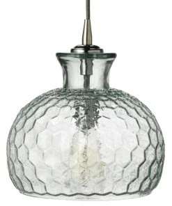 Jamie Young Clark Pendant In Clear Glass