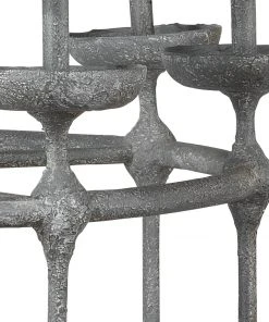 Jamie Young Concord 8 Light Chandelier In Grey Plaster W/ White Linen Shades 9 Jamie Young Concord 8 Light Chandelier In Grey Plaster W/ White Linen Shades