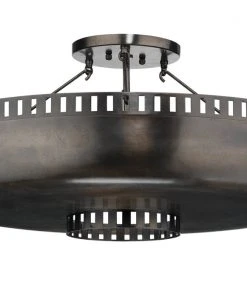 All Lighting Jamie Young Constantine Semi Flush Mount In Antique Bronze
