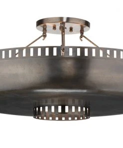 All Lighting Jamie Young Constantine Semi Flush Mount In Antique Bronze