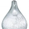 Jamie Young Large Curved Pendant In Clear Seeded Glass All Lighting