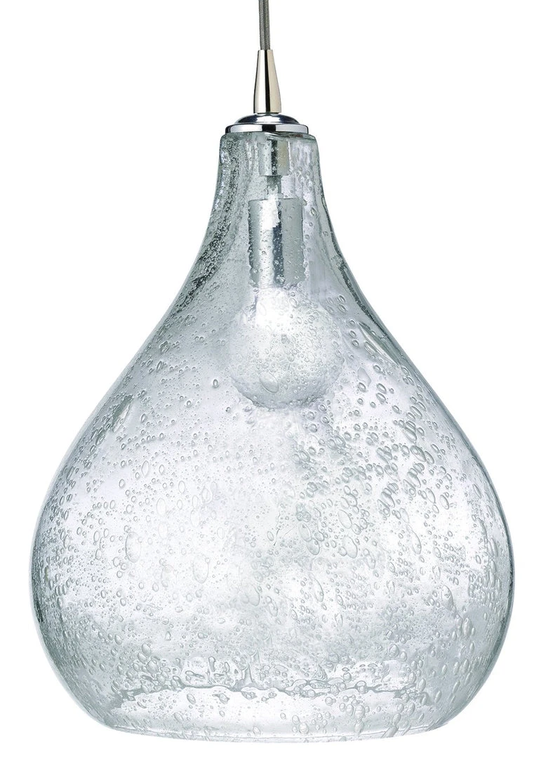 Jamie Young Large Curved Pendant In Clear Seeded Glass All Lighting 3 Jamie Young Large Curved Pendant In Clear Seeded Glass All Lighting