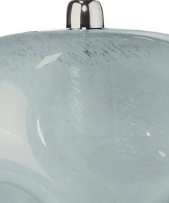 All Lighting Jamie Young Dimpled Glass Pendant, Large In Cornflower Blue Glass